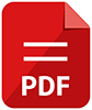 PDF icon | Major file format vector icon illustration  ( color version )